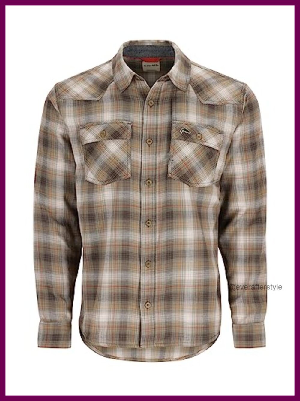 Men's Plaid Flannel Button Down Shirt Cotton Western Casual